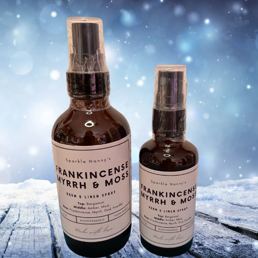 Frankincense, Myrrh & Moss Room & Linen spray