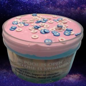 The pool is open but no one is swimming